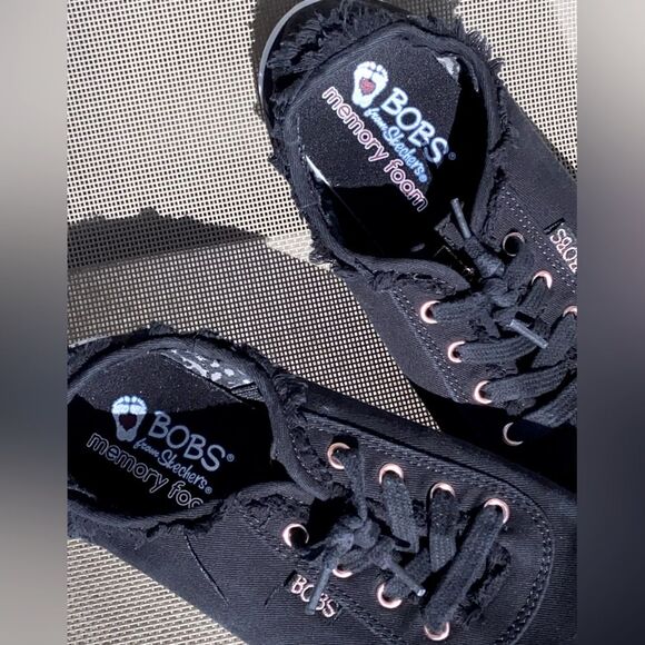 GentlyWorn BOBS Women's Black Canvas Shoes, Great for Everyday Casual & Outings - Picture 16 of 16